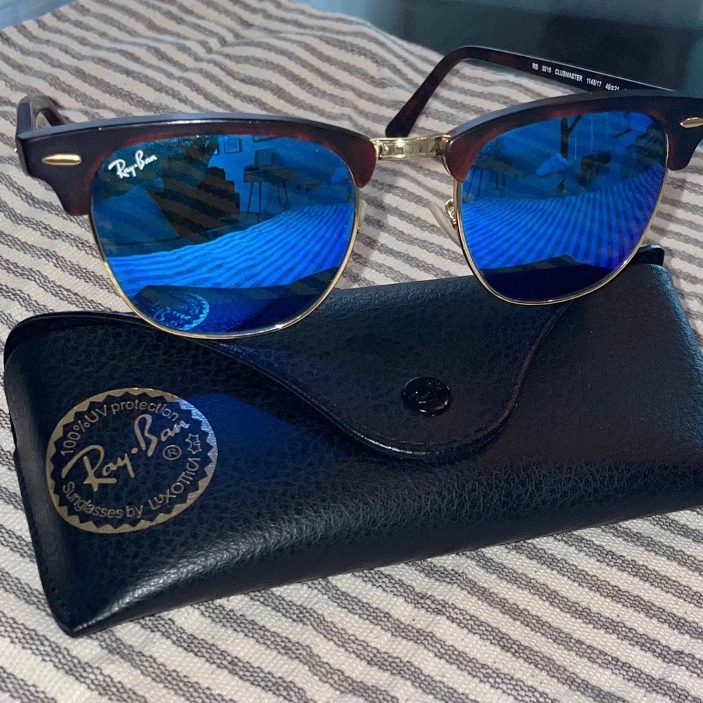 Ray Ban RB3016 Club-master Flat Lenses